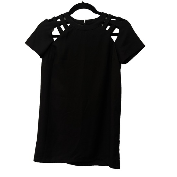 Lulus Mini Cut Out Swing Little Black Dress Sz L Classic Timeless Date Night - Picture 2 of 11